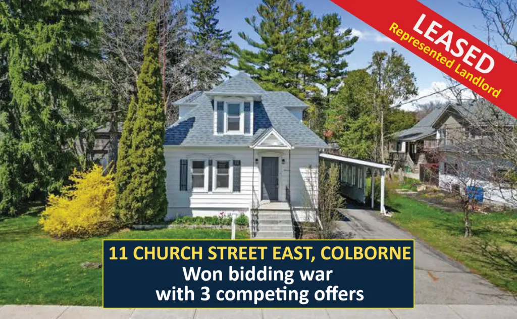 SOLD - 11 Church Street, Colborne - Offer Accepted in bidding war