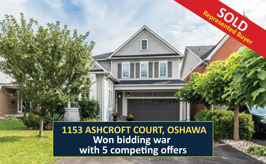 SOLD - 1153 Ashcroft Court, Oshawa - Offer Accepted in Bidding war