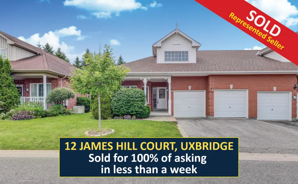 SOLD - 12 James Hill Court, Uxbridge - Sold for 100% of Asking