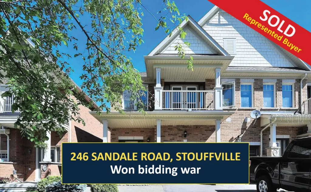 SOLD - 246 Sandale Road, Stouffville - Offer accepted in bidding war