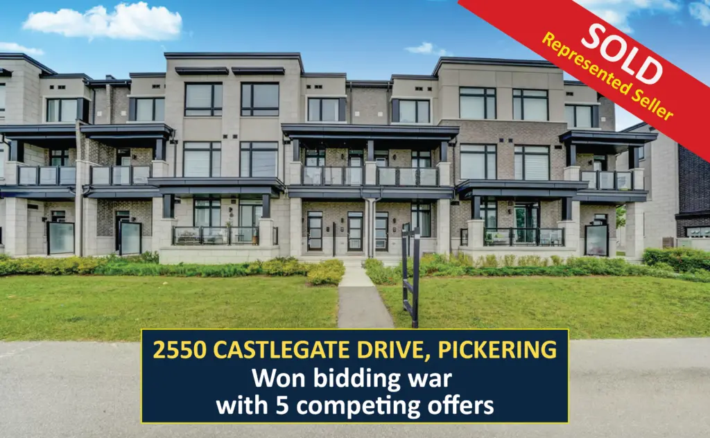 SOLD -2550 Castlegate Drive, Pickering - Offer Accepted in bidding war