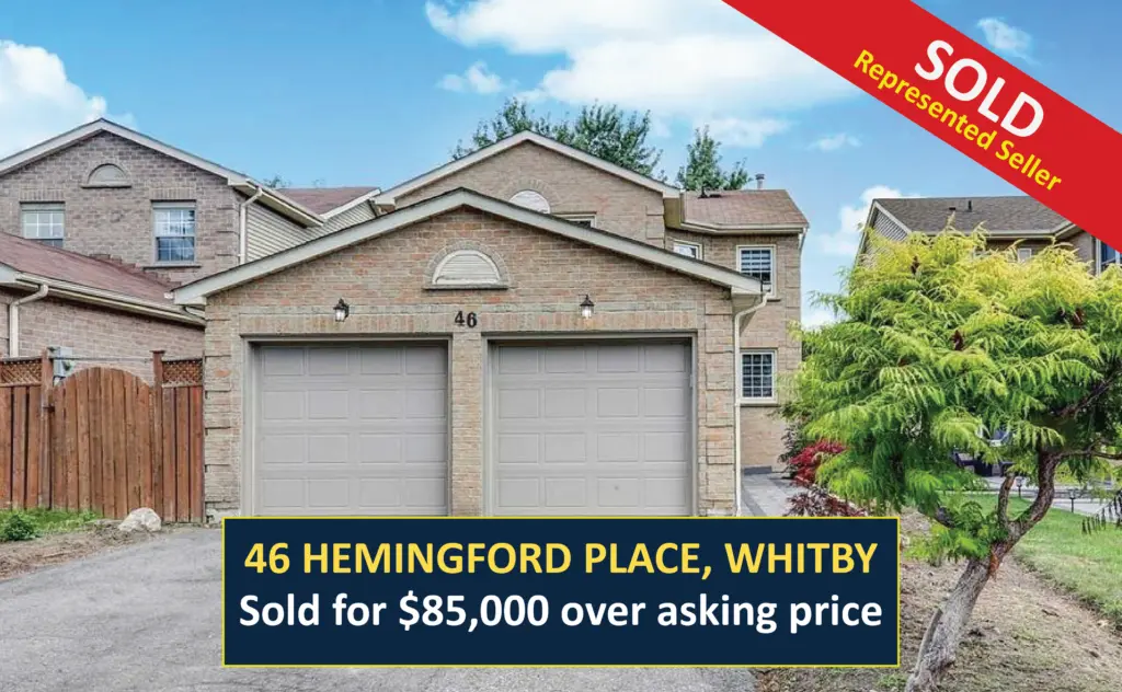 SOLD - 46 Hemingford Place, Whitby - Sold for $85,000 over asking