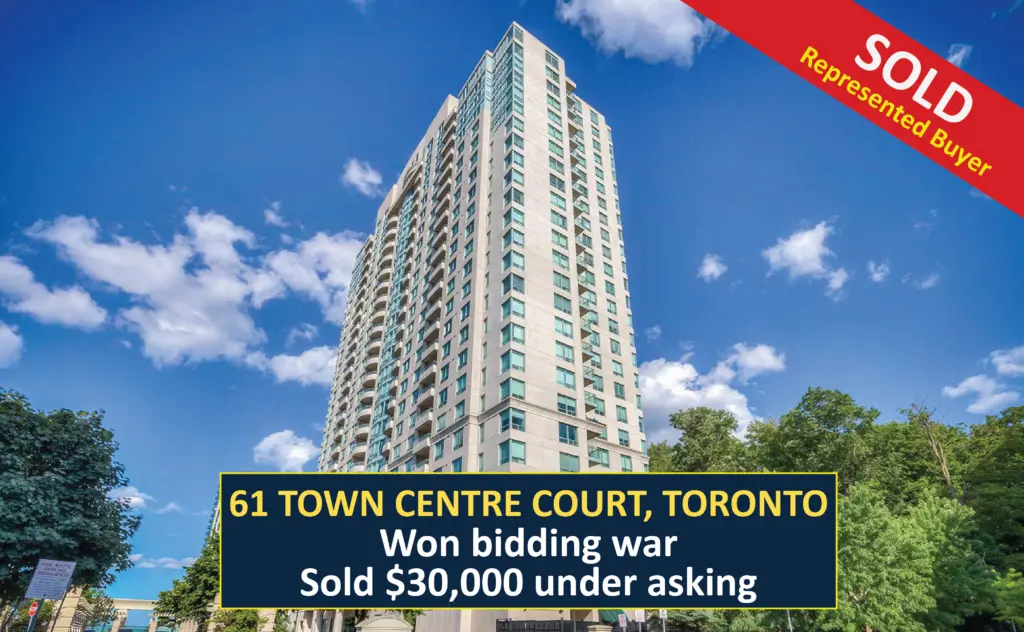 SOLD - 61 Town Centre Court - Offer accepted in bidding war and $30,000 under asking
