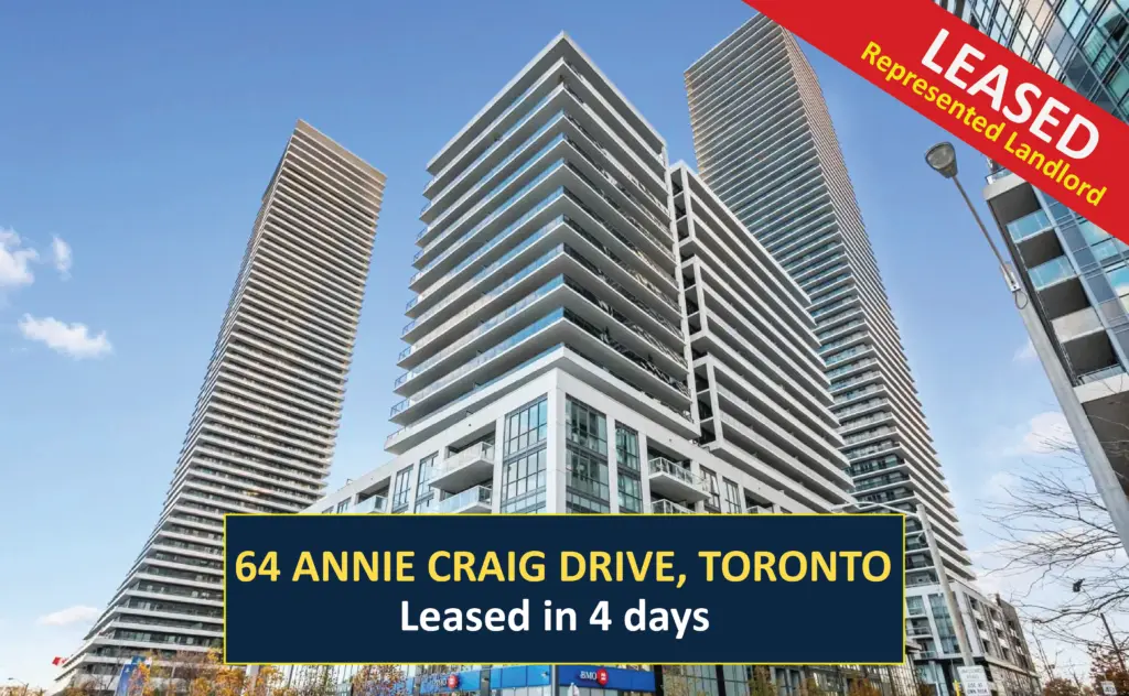 LEASED - 65 Annie Craig Drive - Leased Luxury Condo in 4 days