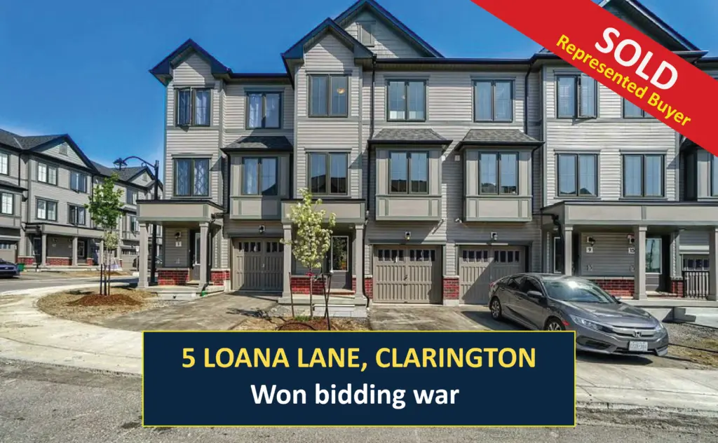 SOLD - 5 Loana Lane, bowmanville - Offer accepted in bidding war